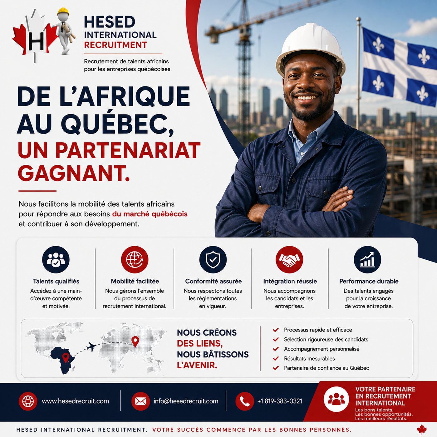 Mobilité internationale des talents africains vers le Québec — démarches et conformité